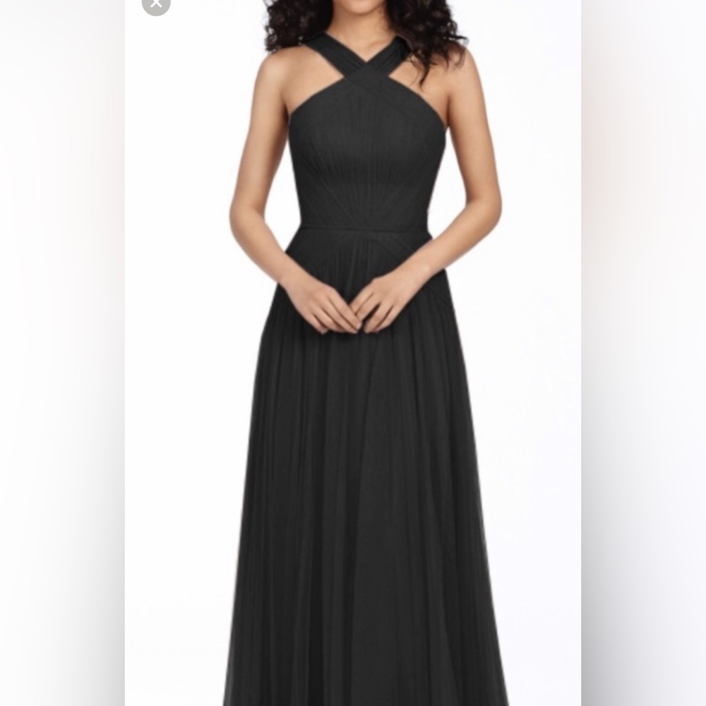 Hayley Paige Occasions Style 5765 black tulle dress size 0